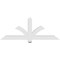 Ekena Millwork Redmond Architectural Grade PVC Gable Bracket, 60"W x 22 1/2"H x 4"D x 4"F, 9/12 Pitch GBP060X23X0404RED00 - alternate 2